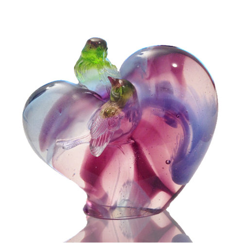LIULI Crystal Art Crystal Love Birds Amorous Words Wayfair